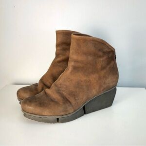 Trippen Swift Wedge Bootie Sz 38 US 7.5-8 country western‎ artsy luxury boho